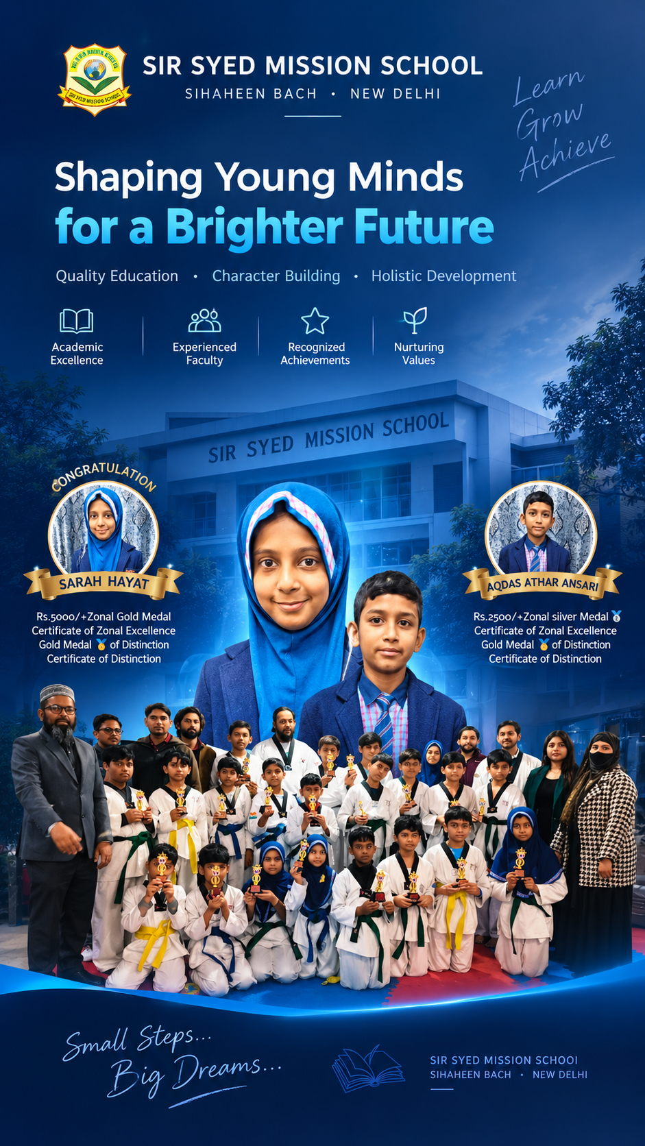 Students of Sir Syed Mission School Shaheen Bagh