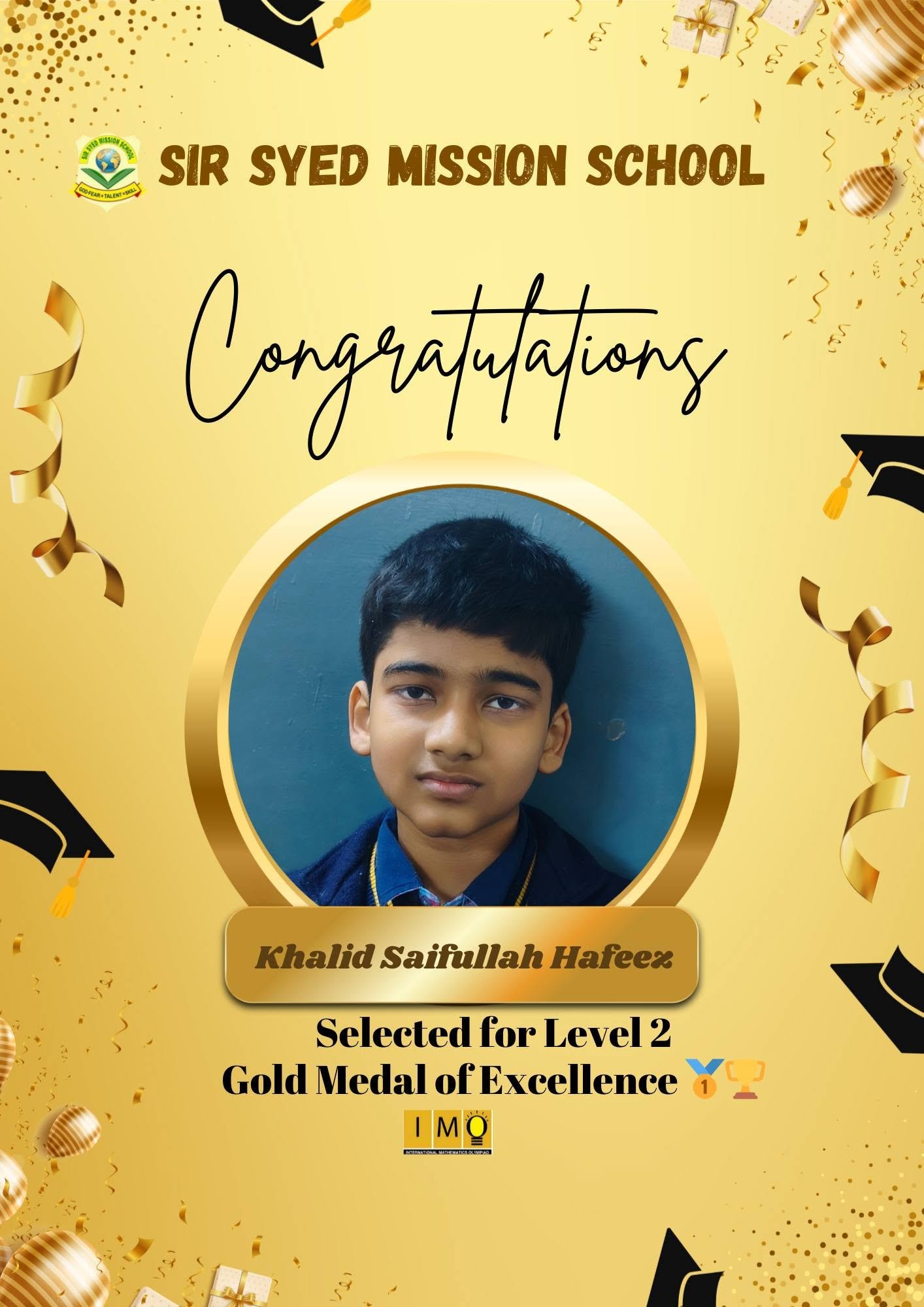 Mathematics Olympiad Medalist Felicitation