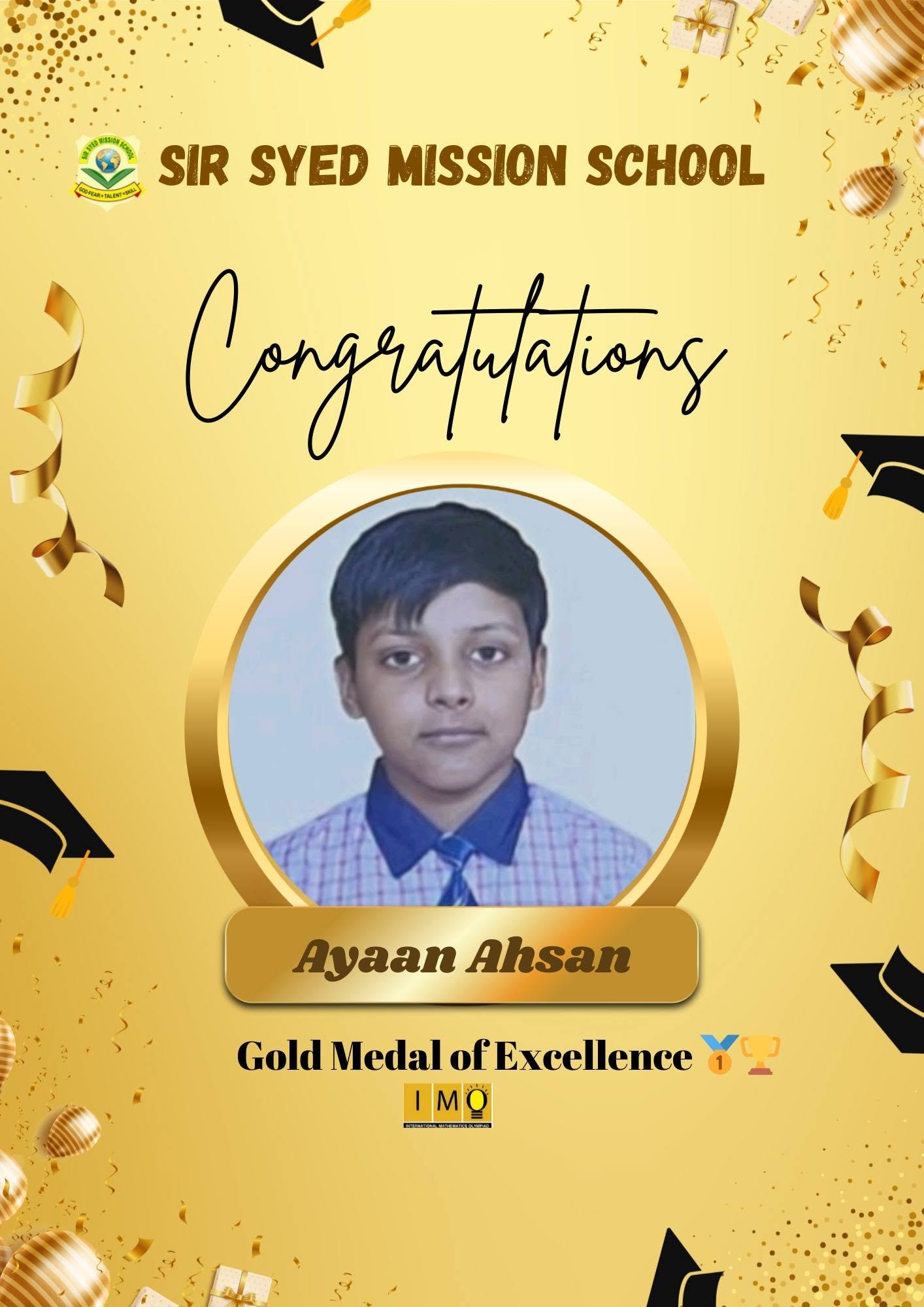 National Talent Search Certificate Holder