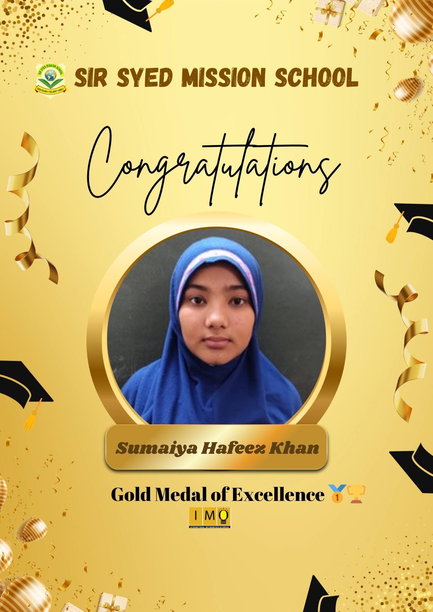 Primary Wing Olympiad Distinction Awardee