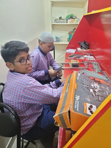 Secondary school robotics classroom